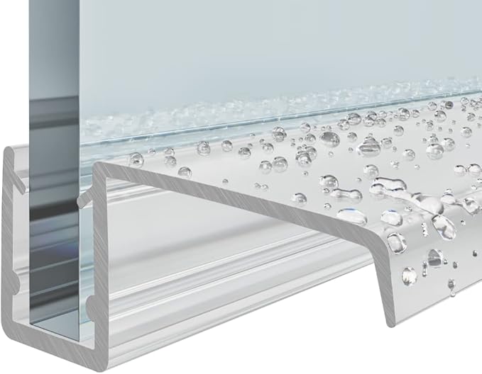 Shower Door Deflector Seal 46mm to 8mm Glass Versions Pivot Door