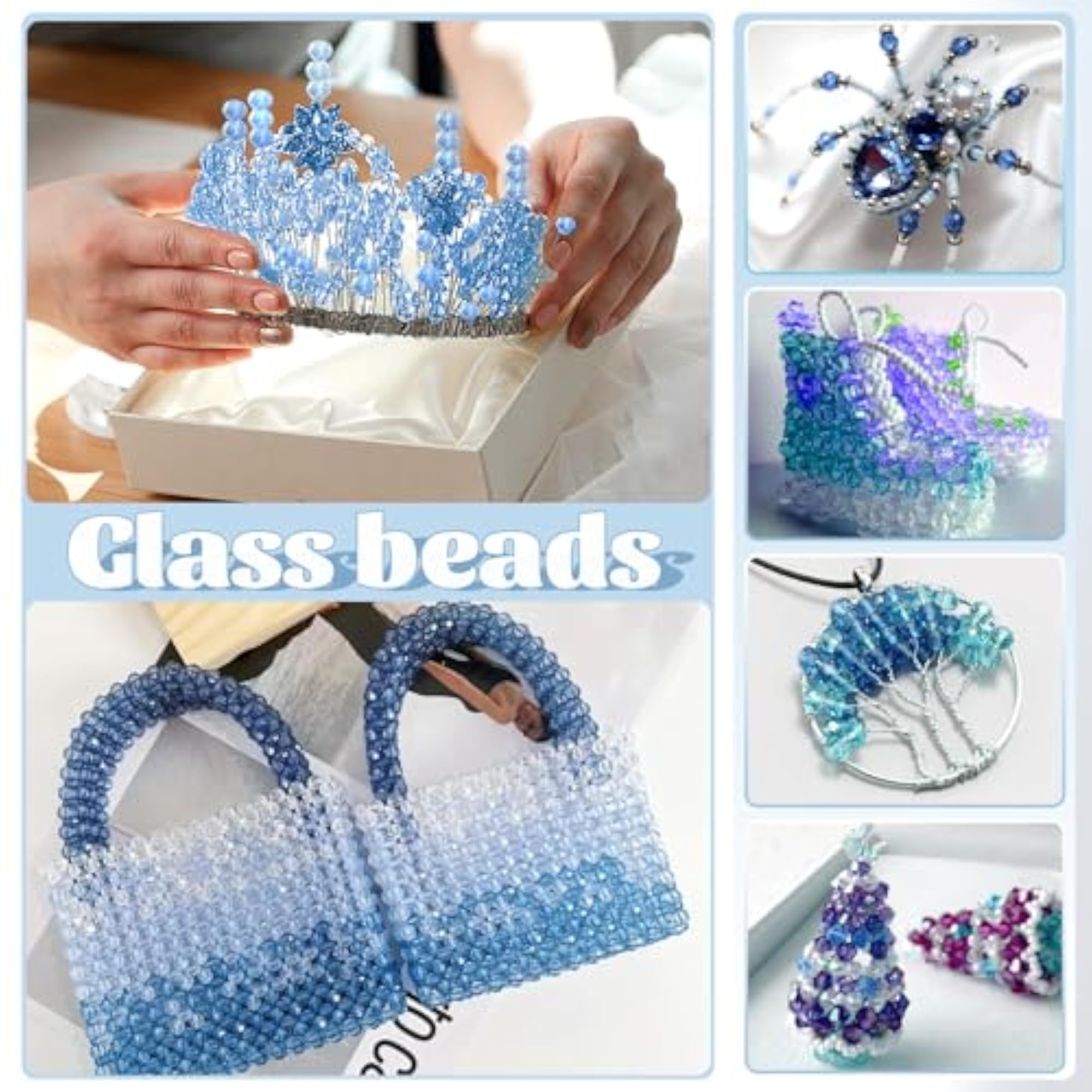 1000pcs Briolette Crystal Glass Beads for Jewellery Making