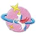 Unicorn Flying Pink Planet Patch Fantasy Embroidered Iron On