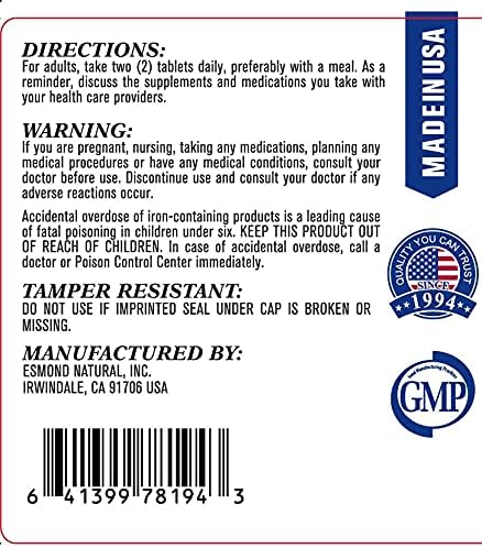 Esmond Natural: Belle Fukang Complex (Promotes Women Overall Health. Support Female hormonal Balance, Energy and Immune Health), GMP, Natural Product Assn Certified, Made in USA - 60 Tablets