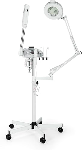 Miniatura 2 de Salonsunny 3 en 1 Profesional Vaporizador facial y lámpara LED de aumento y equipo de spa esteticista de alta frecuencia