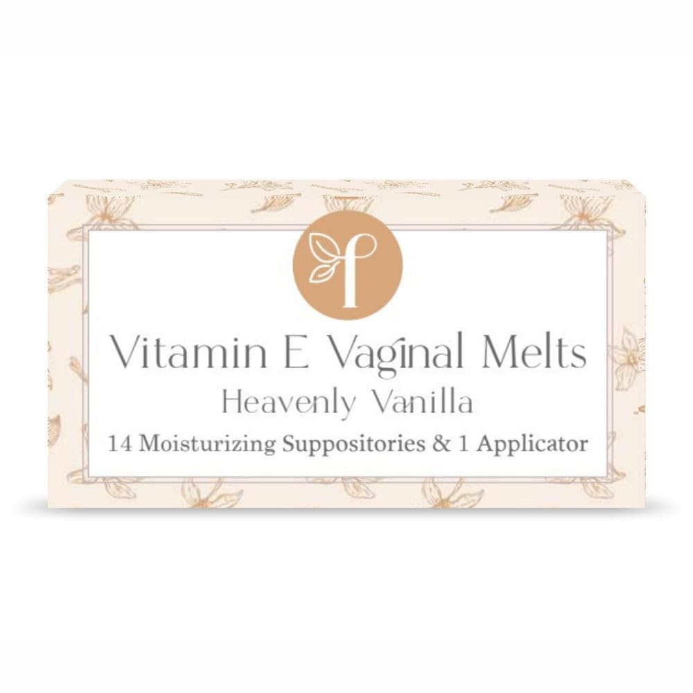 Organic l Moisturizing Suppositories – Vanilla – 100% Natural Relief for Dryness, Odor & Daily Feminine Discomfort – 14 Count + Applicator