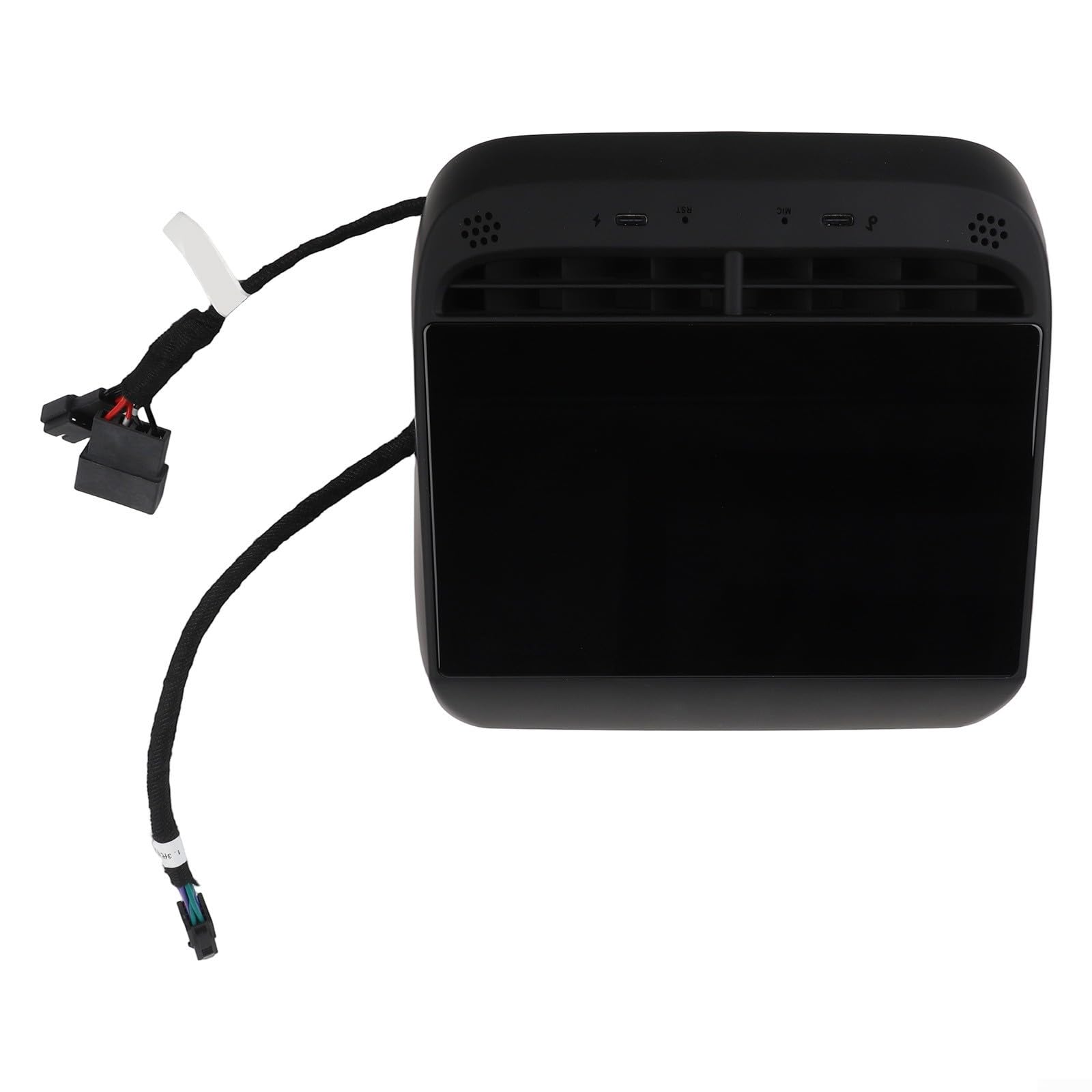 Écran de divertissement arrière pour Tesla Model 3/Y 2019-2024 | Écran capacitif de 10,1" avec contrôle de la température, ports USB, miroir de téléphone sans fil
