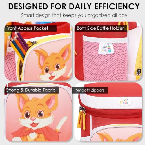 Image of Ligo 14 Inch Kindergarten School Bags for Boys & Girls | Suitable for Nursery to UKG Kids