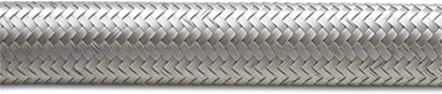 Vibrant Performance 11945 Stainless Steel Braided Flex Hose (5ft Roll of ; AN Size: -20AN; Hose ID 1.12")