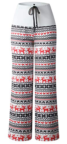 Image of Women Pajama Pants Comfy Lounge Wide Leg Casual Stretch Palazzo Drawstring Pj Bottoms Pants S-3XL