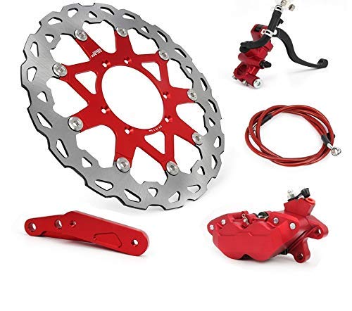 JIEWEI Premium Quality Système de Frein Avant Moto Levier étrier Support de Cylindre Flexible 320mm Disque de Rotor for H0NDA CR 125 R 250 E CRE CRF 250 X F R Tout Neuf - Image 3