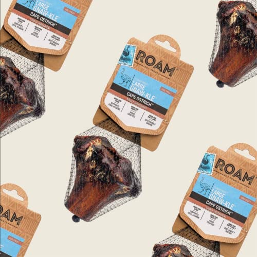 ROAM Pet Treats Large Gnaw-Kle Ostrich Bones for Dogs, Knuckle Dog Chew for Medium to Large Breeds, Dog Treat 10.2 Ounce (Pack of 3) - Thumbnail 6
