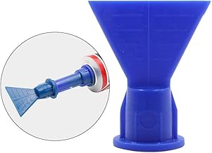 Boquilla de silicona para calafateo de cono, boquilla plana, juego de 5 piezas, color azul, premium