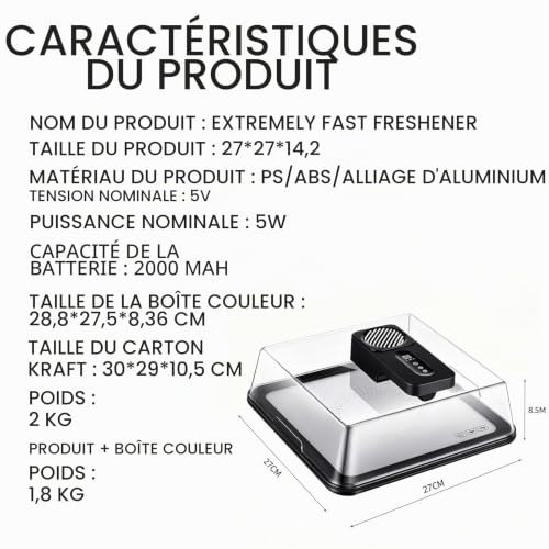 Plateau De Décongélation Rapide Avec Technologie De Flux D'air, 4,2 L, Tapis De Décongélation Rapide For Faire Fondre Et Décongeler La Viande Congelée, Plaque De Décongélation Rapide For Steak,(Black) – vue 8