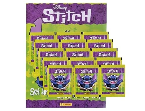 Panini Stitch Pegatinas (2024) / 1 álbum de recortes + 15 bolsas de pegatinas (álbum de pegatinas versión alemana)