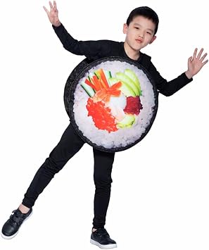 Childrens Food Cosplay Costumes - Sushi for Halloween, Christmas, Carnival & Parent-Child Party Outfits