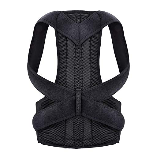 Correcteur de posture dos avec sangles de clavicule réglables pour homme et femme