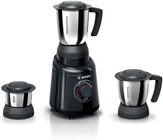 Bosch TrueMixx Black 500 Watt Joy Mixer Grinder, 3 Jars - MGM2133BIN