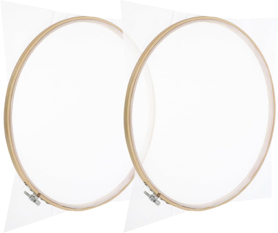 GLSTOY 2pcs 30cm Round Wooden Paper Making Frame DIY Craft Handicraft Paper Making Screens for Papermaking Art Supplies