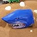 NUOBESTY Animal Hand Puppet Blue Shark Hand Puppet Soft Rubber Role Play Shark Bath Toys for Children Adults Teaching Gloves