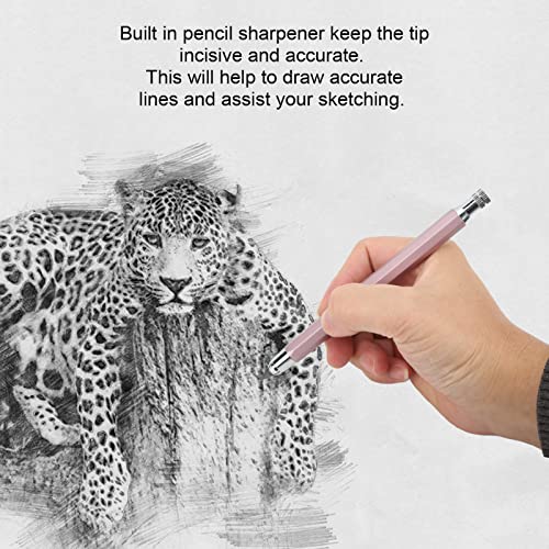 Agatige AGATIGE9ASR5E2XQM 10Pcs Mechanical Carpenter Pencil Kit, 6 X 0.47In Automatic Woodworking Mark Pencil Refill Carpenter Pencil With 6 Refills And Sharpener For School, Classroom thumb #2