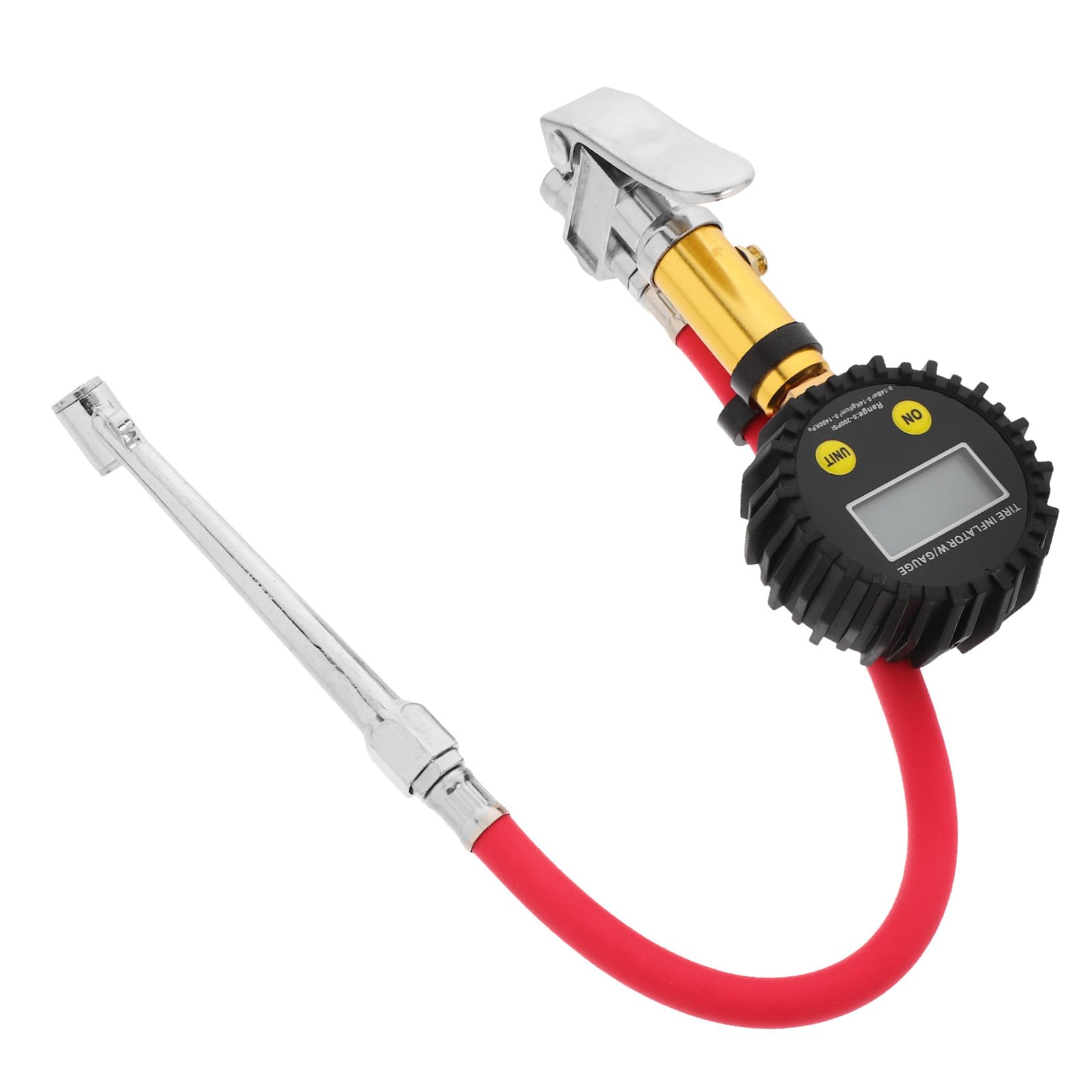 Digitaler Reifendruckmesser Mit Lcd-display Inflator Für Autos Suvs Lkws Motorräder Fahrräder Präzise Kalibrierung Einfache Einhandbedienung Ohne Batterie