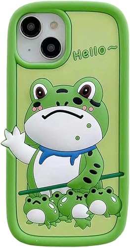 Funda para iPhone 11, funda de teléfono Kawaii con dibujos animados en 3D, de goma de silicona, a prueba de golpes, funda protectora para mujeres y