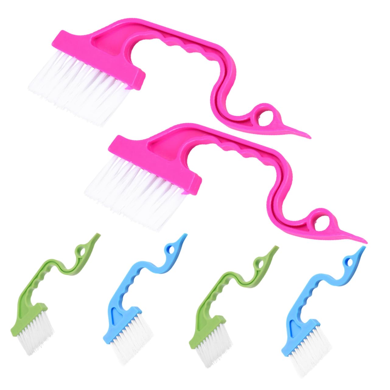 MAGICLULU 30 Pièces Brosse de Nettoyage de vitres Nettoyage pour la Maison Gommage pour Le Nettoyage Brosse pour Le Nettoyage Outil de Nettoyage de rainure Brosse à récurer Abdos