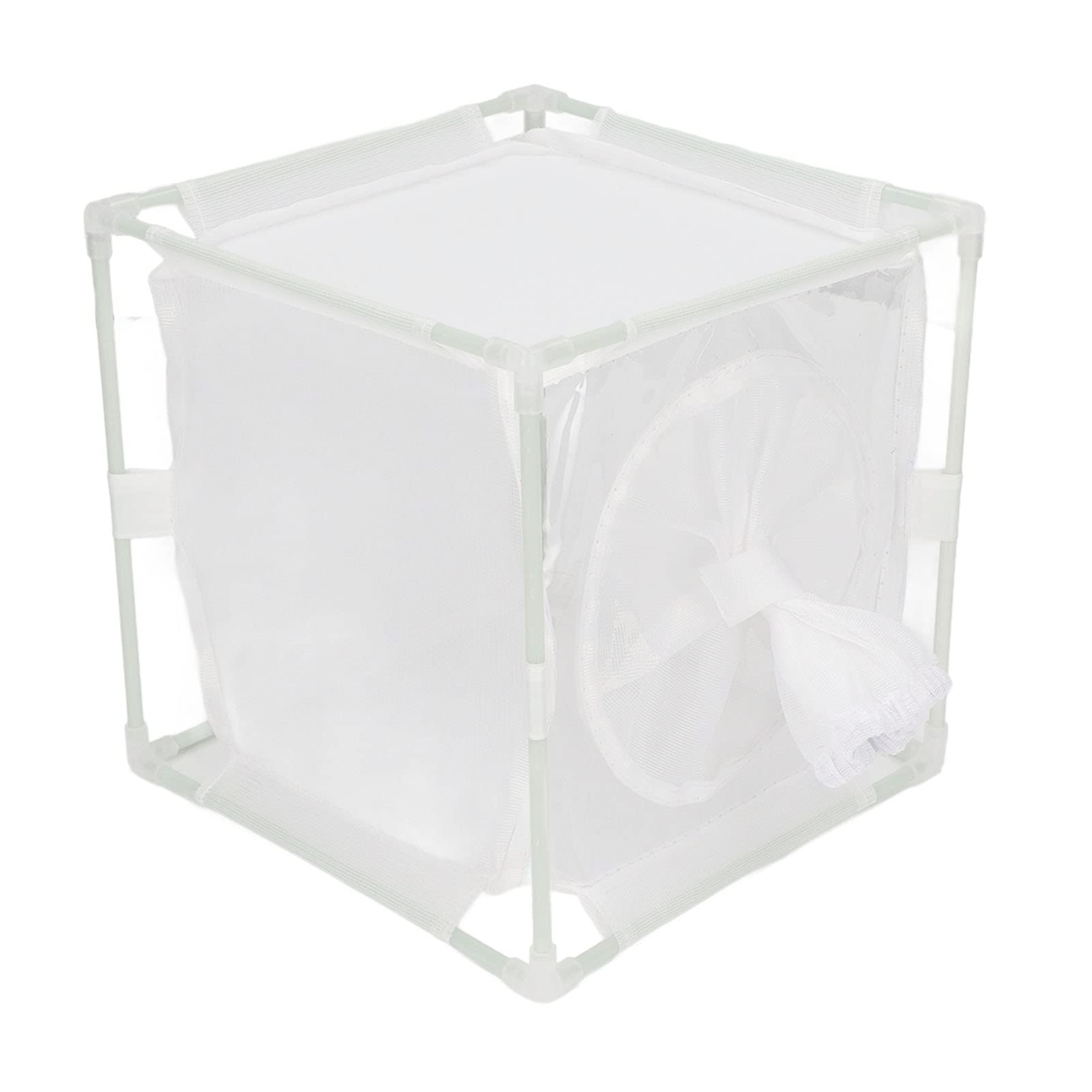 Insect Observation Cage, Lightweight Convenient To Store Durable White Cage for Cicada (Sleeve Shaped)