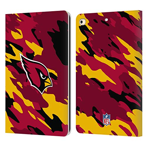 Carcasa NFL Arizona Cardinals iPad 9.7 de cuero anticaídas con soporte ajustable