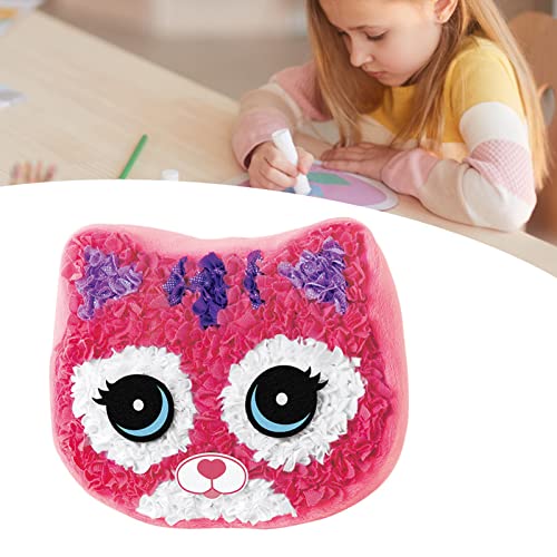 Travesseiro de Animais de Pelúcia Artesanal, Seguro, Confiável, Cores Brilhantes, Diversão, Descompr