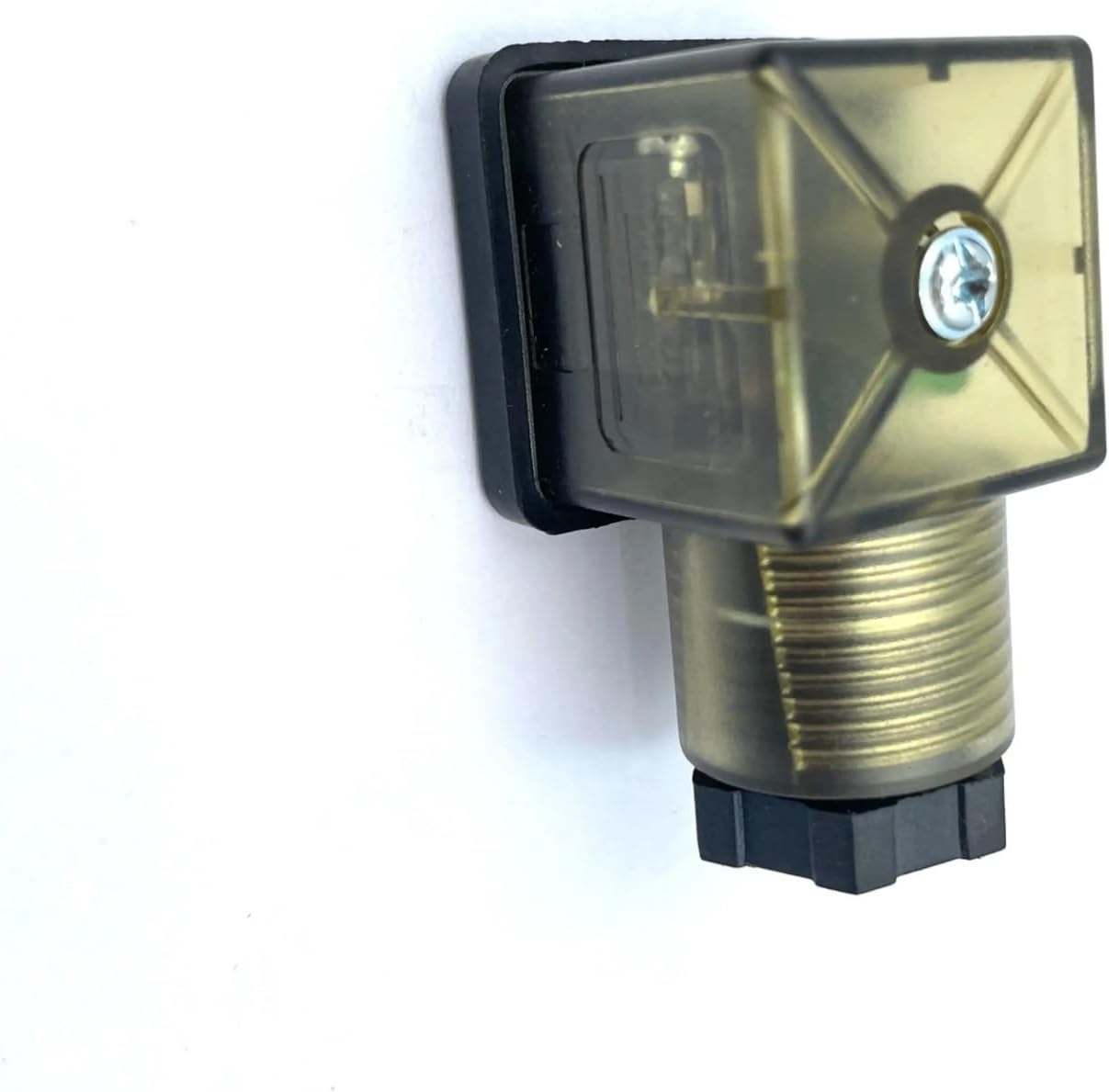 MPM Hydraulic Solenoid Valve Junction Box With Lamp Electromagnet Transparent Hermann Connector DIN43650A(Transparent kuan24V)