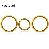 Vista 6 de Auovo Cubiertas de anillo exterior para perilla de control de clima de CA, accesorios para Subaru Crosstrek 2018-2022 2023 Impreza 2017-2023