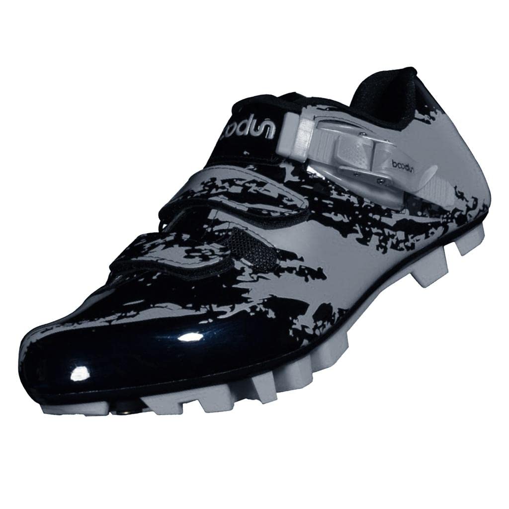 UniQMart_ Women Men Mountain Cycling Shoes MTB Bicycle Biking Shoe Fit 2 Bolt Cleat 41