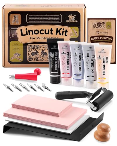 Linoleum Blocks for Printmaking and Stamp Making Kit