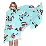 Material: Polyester-Chiffon, weich, glatt, bequem, verblasst nicht, einseitig bedruckt