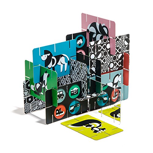 Giantsuper Construct-O-Cards: Tummy Time Interlocking Flash Cards - High-Contrast Art For Baby's Developing Eyes #TOP2