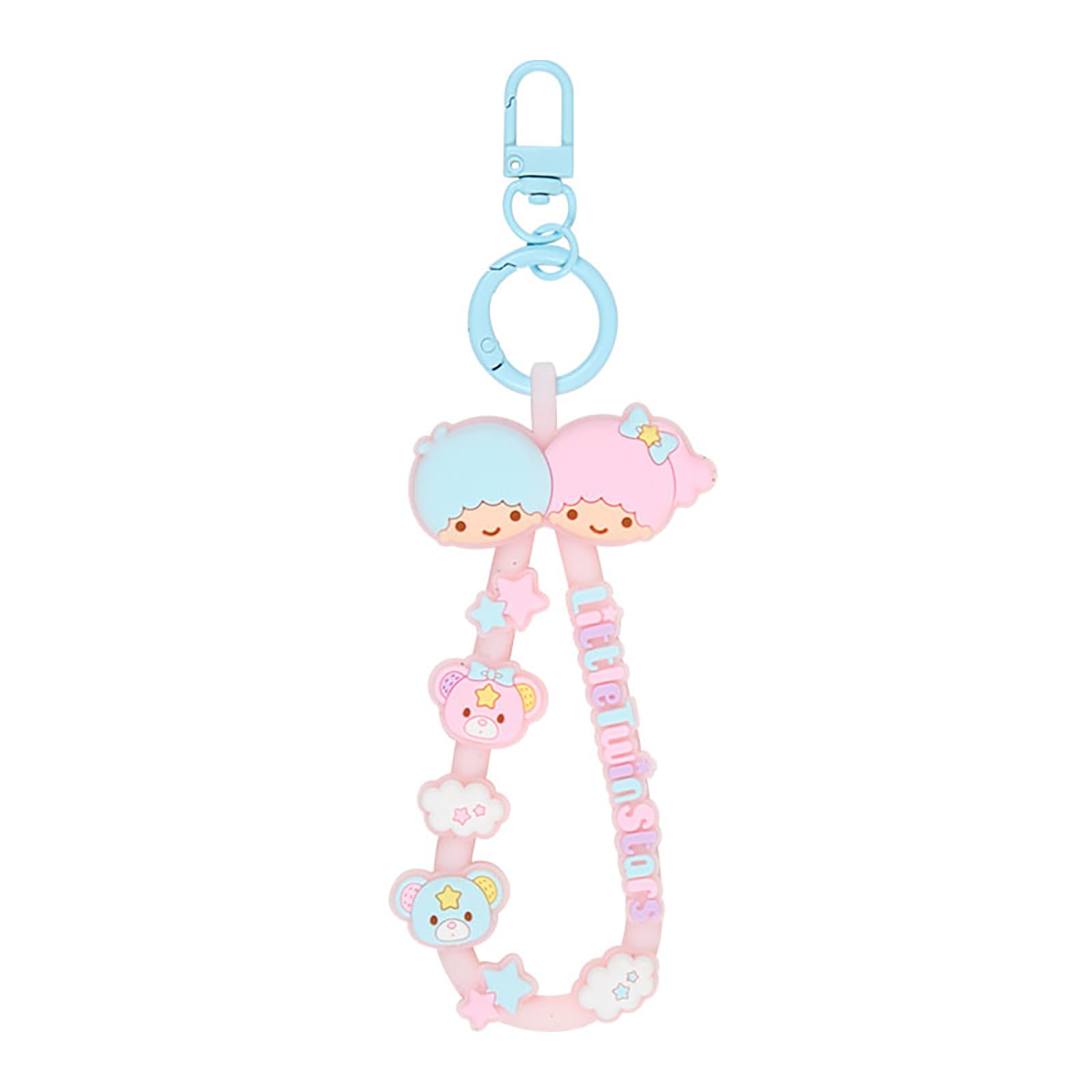 希少　サンリオ リトルツインスターズ ストラップ パール風チャーム Amazon.co.jp: サンリオ(SANRIO) ラバーコードキーホルダー