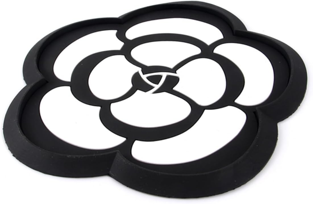 SOLUSTRE Camellia Shape Non-Slip Dashboard Pad for Car Anti-Slip Gel Mat Cell Phone Holder Washable and Reusable for Phones GPS Sunglasses