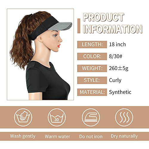 Aisi Beauty Hat Wig With Ponytail Wig Hat For Women Hats With Hair Ponytail Baseball Cap Hats Wig Synthetic Hat Wig For Women Adjustable Baseball Hat Wig (8/30) #TOP3