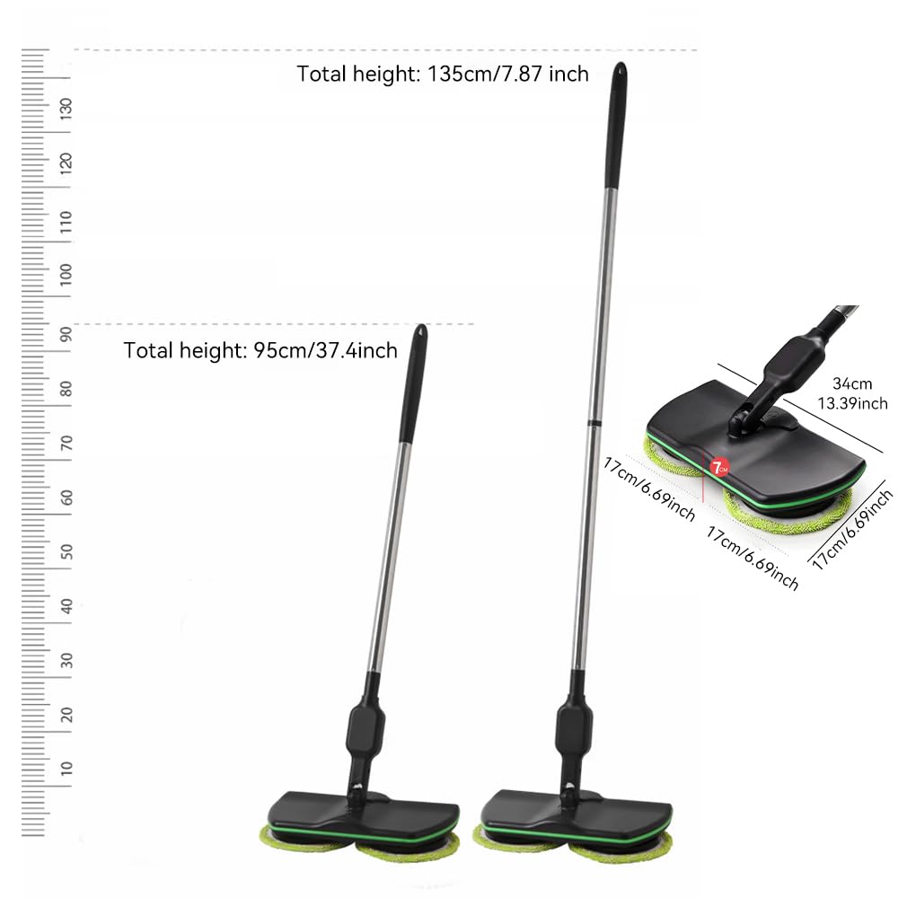 Hurricane Floating Mop Set - Akku Bodenwischer Rotierend Kabellos
