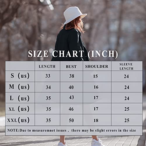 Ggleaf Women's Trench Coat Double-Breasted Water Repellent Classic Overcoat Slim Outerwear Coat With Belt Dark Night Black, Medium #TOP6