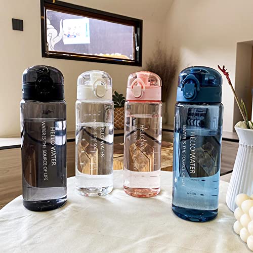 780Ml Plastic Water Bottle For Drinking Portable Sport Tea Coffee Cup Kitchen Tools Kids Water Bottle For School Transparent #TOP1