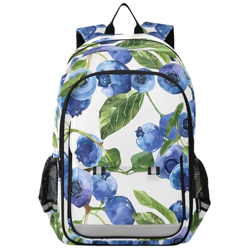 Sac à dos ordinateur portable enfants Blueberry imperméable avec bretelles confortables rembourrées