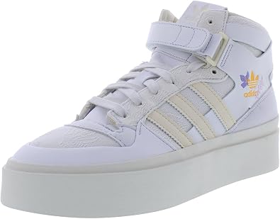 adidas Forum Bonega Mid Womens Shoes Size 9, Color Crystal White/Wonder White/Off White