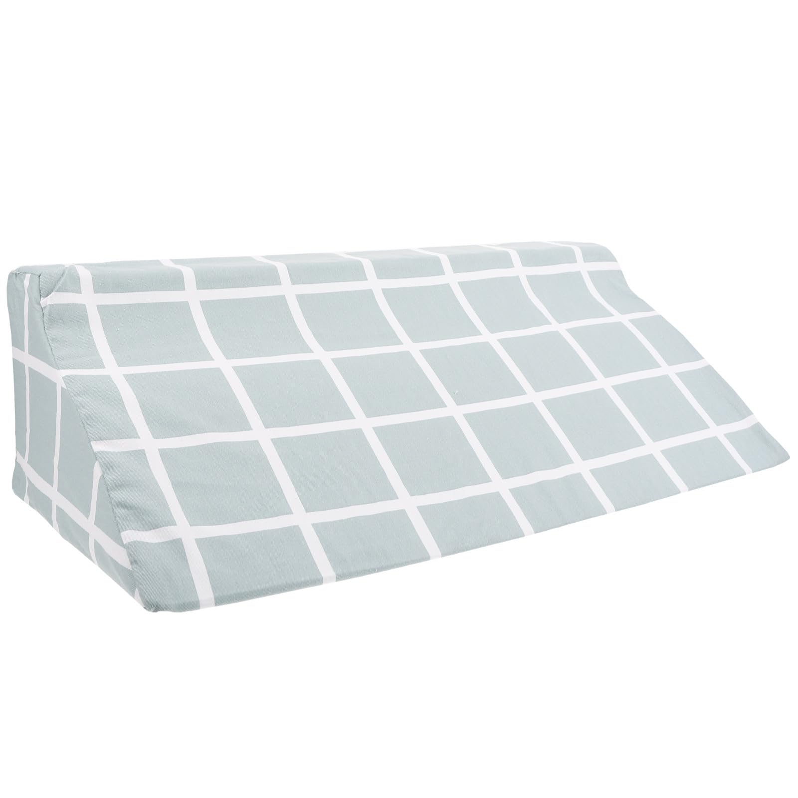 Almohada de Cuña R para Pacientes en Cama, Cojín de Soporte Triangular de Espuma de Alta Densidad 50x25x15 Cm, Almohadilla Antideslizante Verde para Movilidad y Descanso en Salud