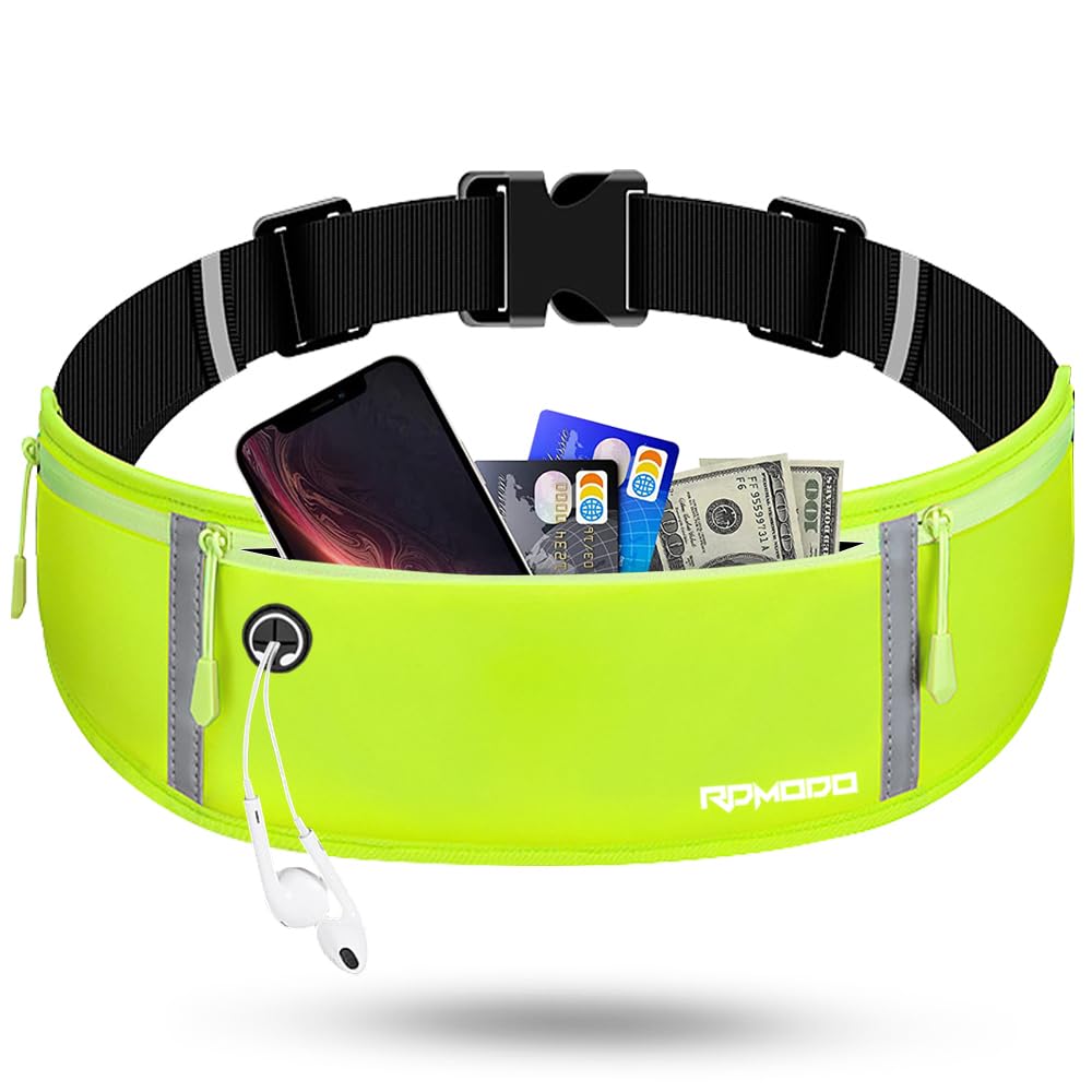 Running Belt for Women, Running Fanny Pack Water Resistant, Green