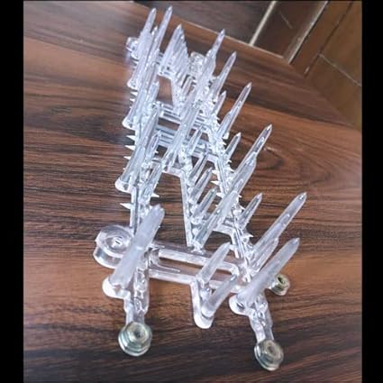 Polycarbonate_Monkey Protector Spike, Anti Monkey Spikes, Monkey Control Spikes, Monkey Spikes for Balconies, Industries, Water Tank, Boundary Wall, Terrace 50 Pcs