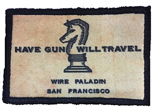 Paladin Have Gun Will Travel Morale Tactical Military Patch Made in The USA Perfect for Your Rucksack,Pack Bag, Molle Gear Operator hat or Cap! 2x3