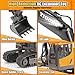 LUDILO Remote Control Excavator Toys for 6 7 8 Year Old Boys Gifts, 11CH 2400mAh 2.4GHz Cars RC Excavator Construction Toy Truck Digger Metal Shovel Sound Light, Kids Boys Toys Age 6-8 Birthday Gift