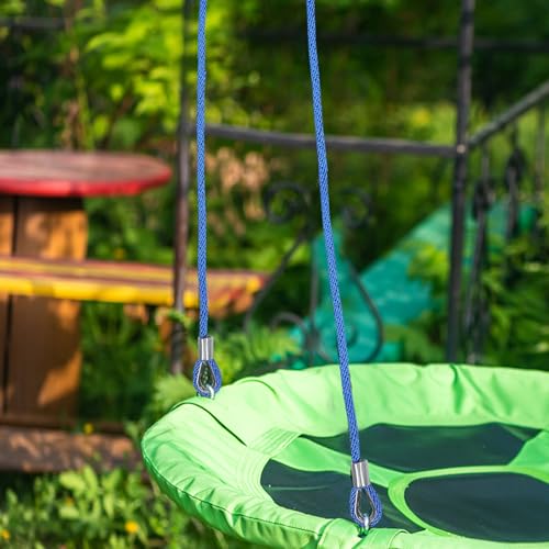 Corde de balançoire ajustable nylon accessoire suspendu jeux extérieur hamac - 8