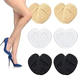 12 Pieces Metatarsal Pads, Ball of Foot Cushions for Women High Heel - Soft Gel Insole Pads Reusable Shoe Pads All Day Pain Relief and Comfort One Size Fits (Multi 01)