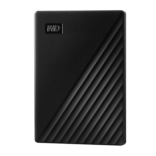 WD 5TB My Passport, HDD port谩til, USB 3.0, con software para gesti贸n de dispositivos, copia de seguridad y protecci贸n de contrase帽as Funciona con PC, Xbox y Playstation, Negro - USB-A - Negro