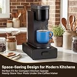 EVERIE Coffee Pod Organizer Drawer for Keurig K-Cup Pods, Holds 18 Pods - Compact, Easy-Access Design with Smooth Glide, Ideal for Small Spaces and Coffee Machines